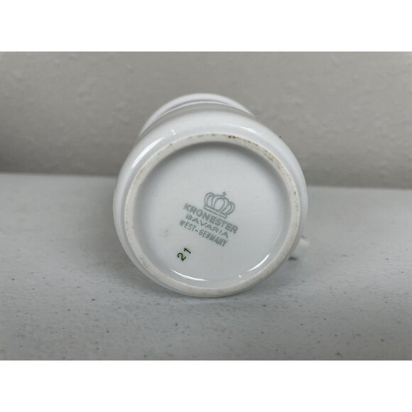 Kronester Bavaria West-Germany Small Coffee Mug Pink Flowers - Picture 8 of 8